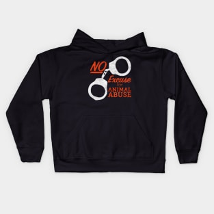 Animal abuse jail Kids Hoodie